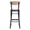 Flash Furniture Blue Vinyl Seat Barstool with Natural Wood Back XU-DG6V6BLV-NAT-GG - alternate 9